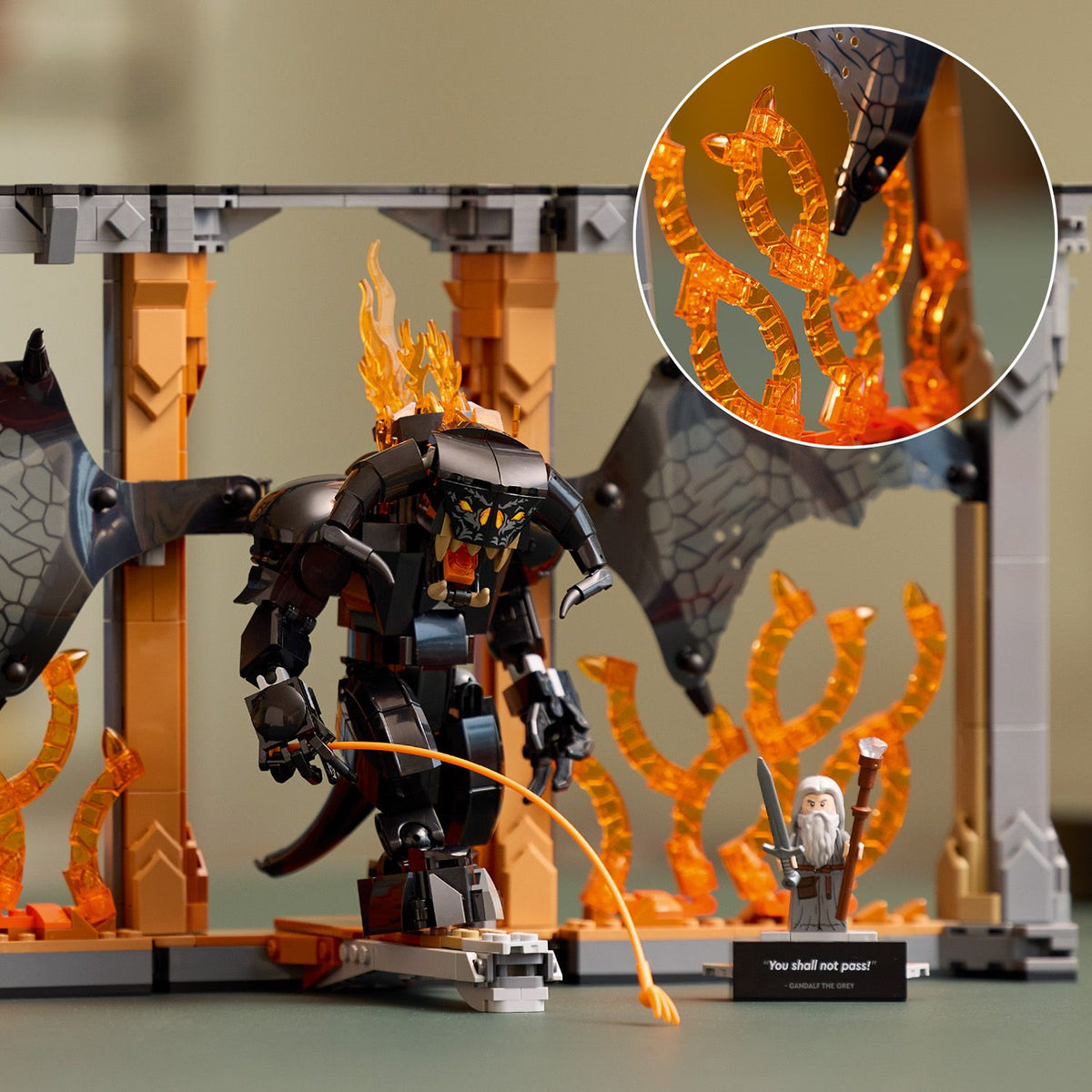 LEGO? Icons The Lord of the Rings: Balrog? Book Nook