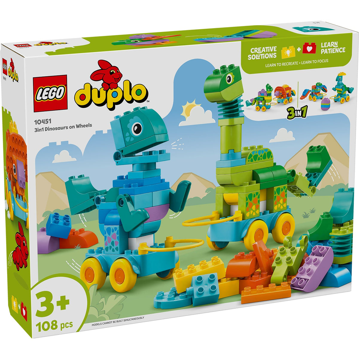 LEGO? DUPLO? 3in1 Dinosaurs on Wheels
