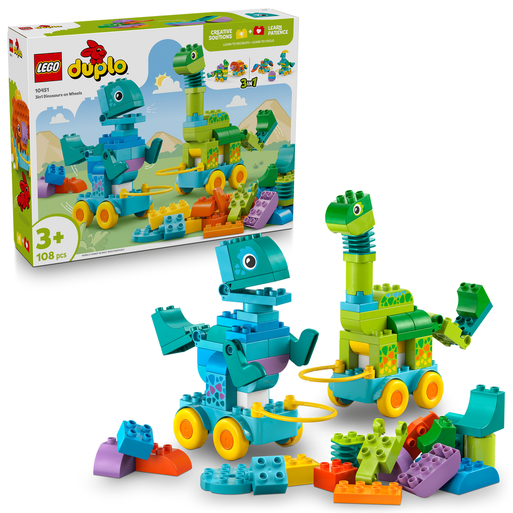 LEGO? DUPLO? 3in1 Dinosaurs on Wheels