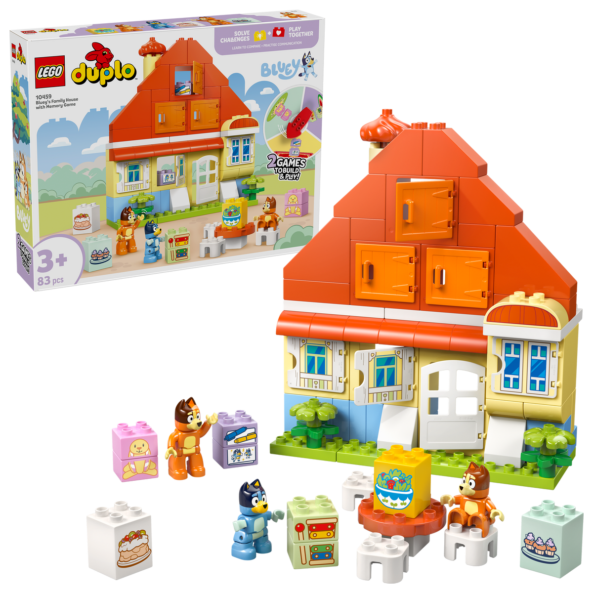 LEGO? DUPLO? Bluey: Bluey's Family House with Memory Game