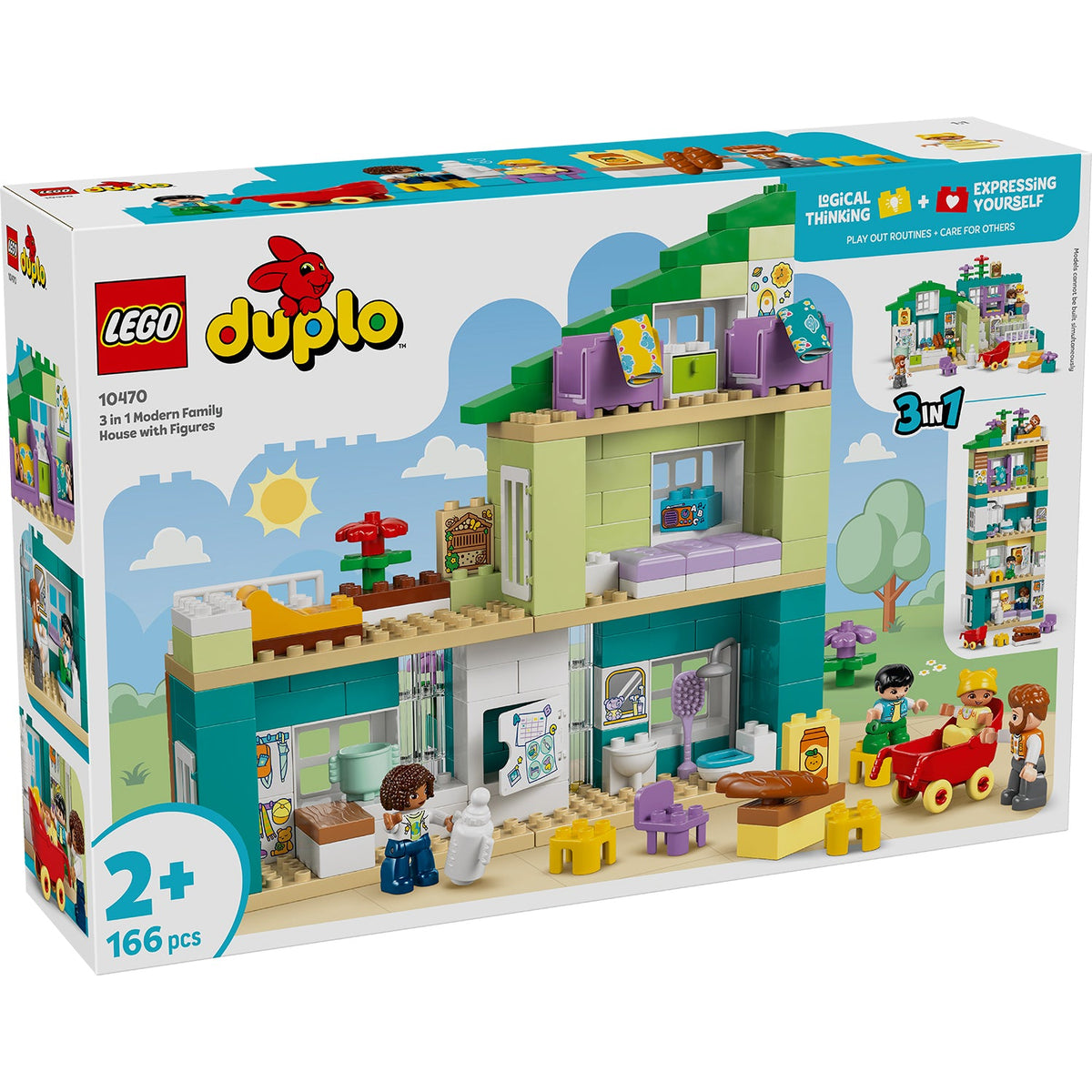 LEGO? DUPLO? Town 3-in-1 Modern Family House with Figures