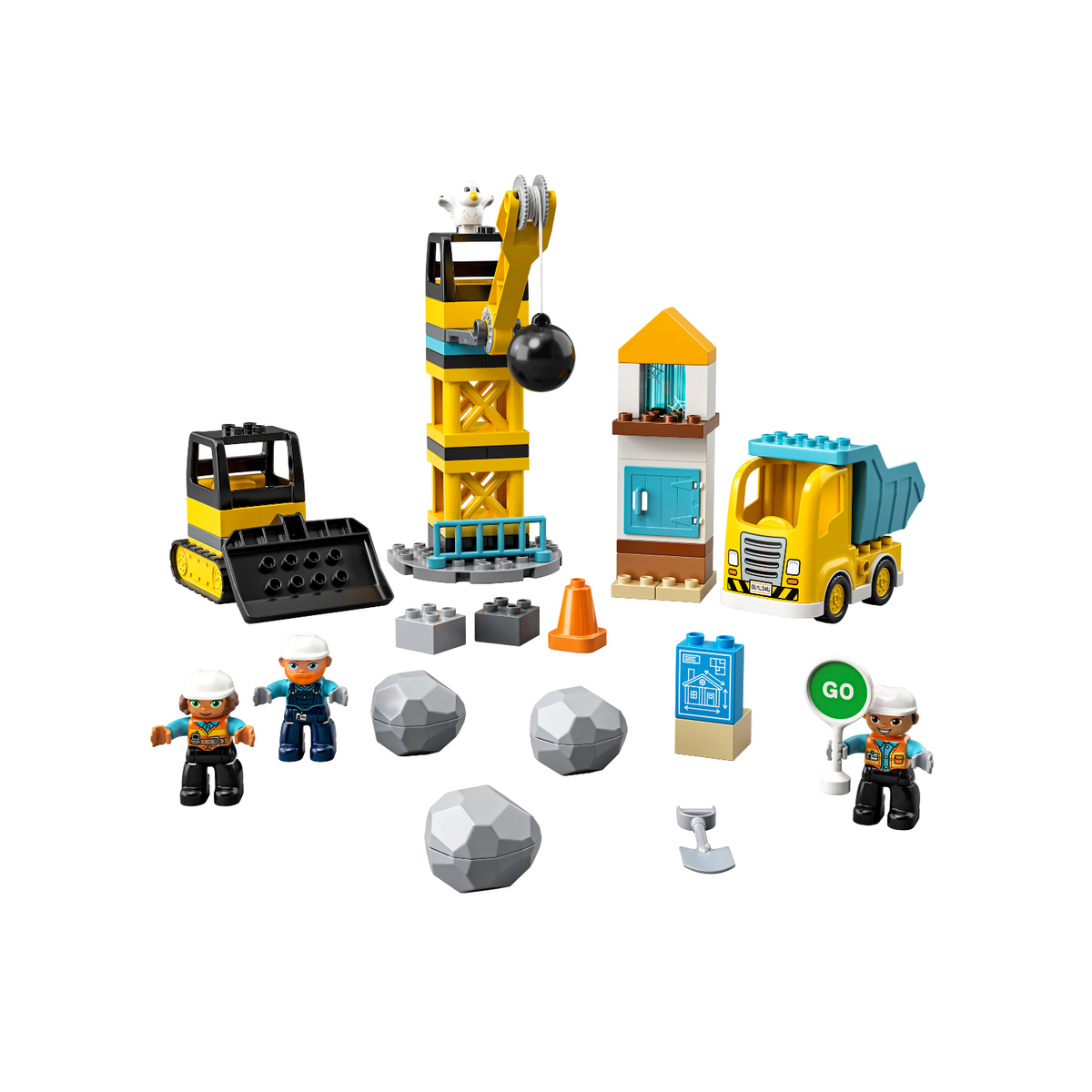 LEGO? DUPLO? Construction Wrecking Ball Demolition
