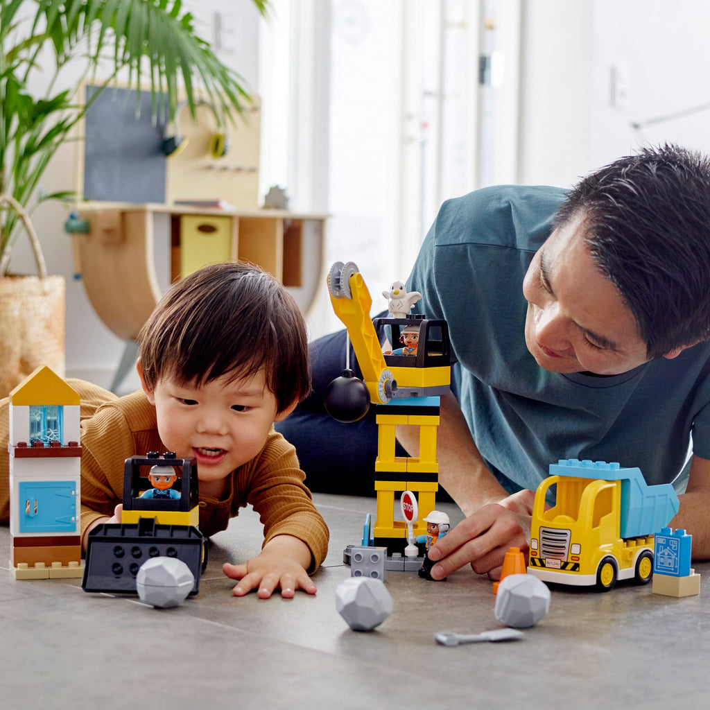 LEGO? DUPLO? Construction Wrecking Ball Demolition