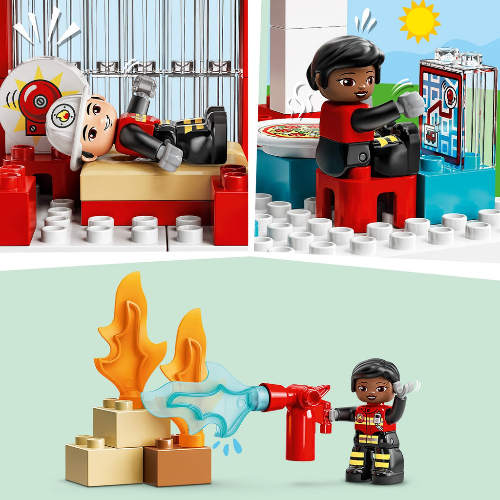 LEGO? DUPLO? Rescue Fire Station & Helicopter