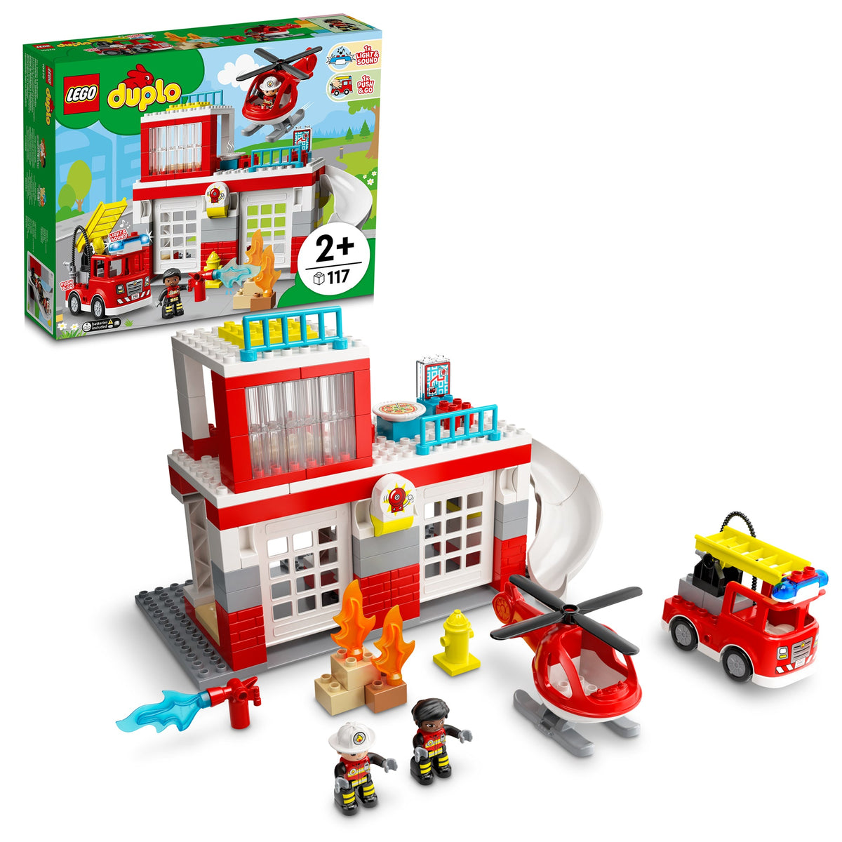 LEGO? DUPLO? Rescue Fire Station & Helicopter