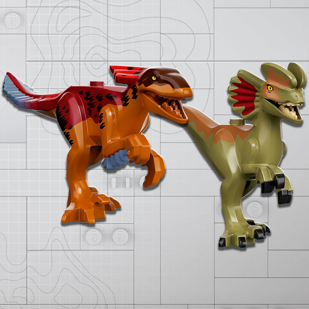 LEGO? Jurassic World Pyroraptor & Dilophosaurus Transport