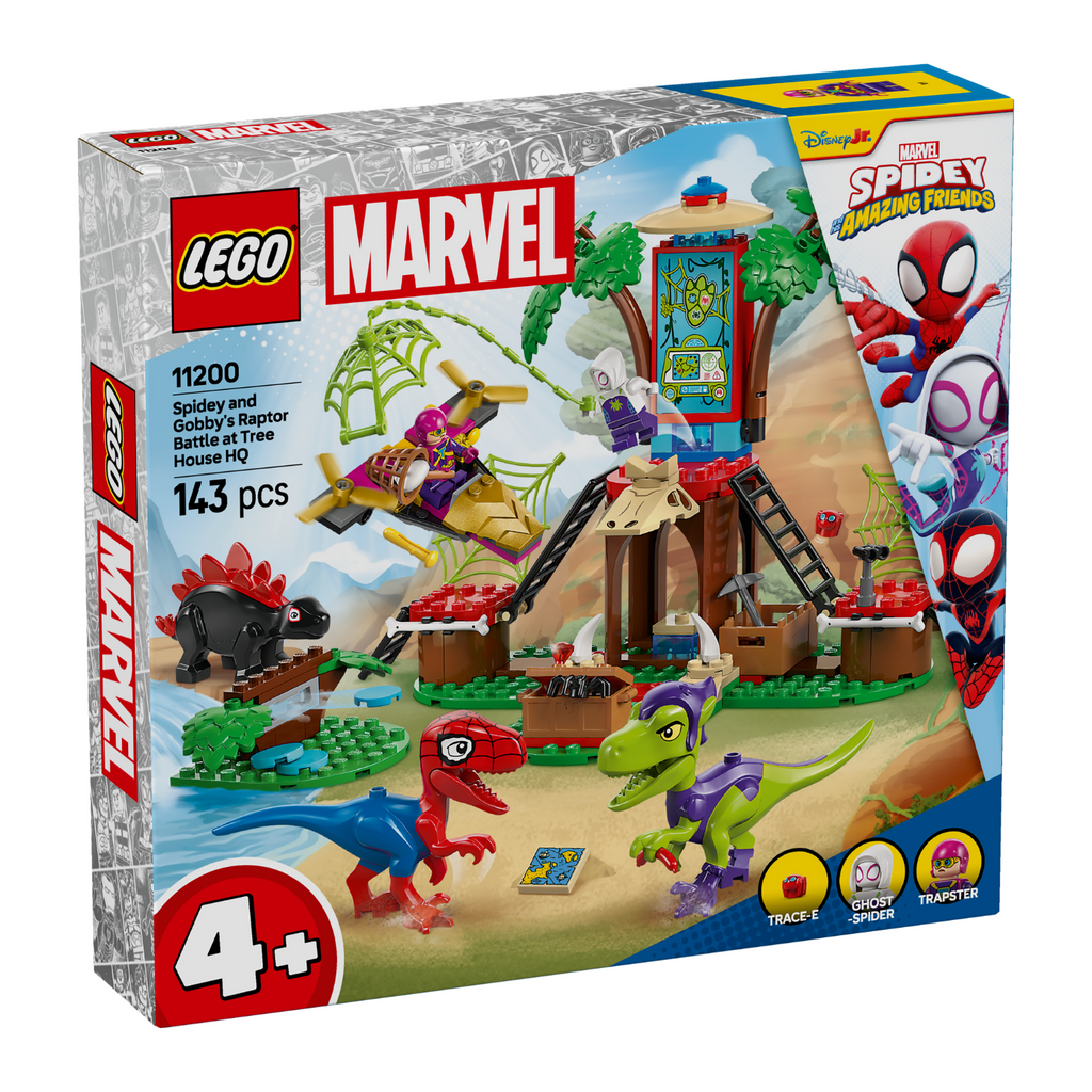 LEGO? Marvel Spidey And His Amazing Friends Spidey and Gobby's Raptor Battle at Tree House HQ