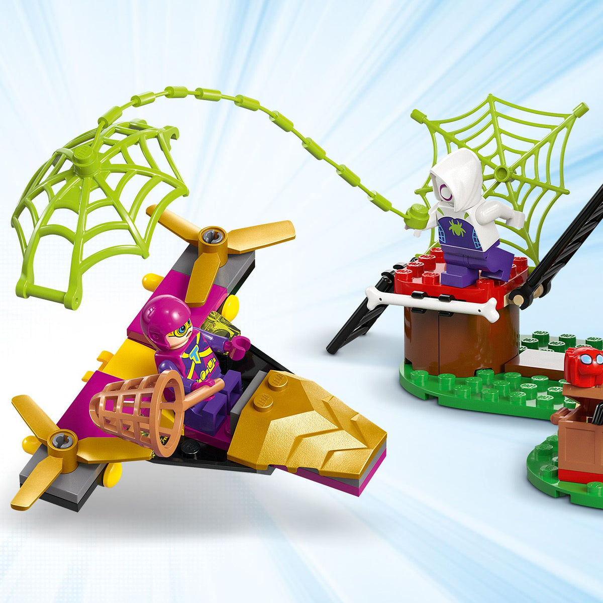 LEGO? Marvel Spidey And His Amazing Friends Spidey and Gobby's Raptor Battle at Tree House HQ
