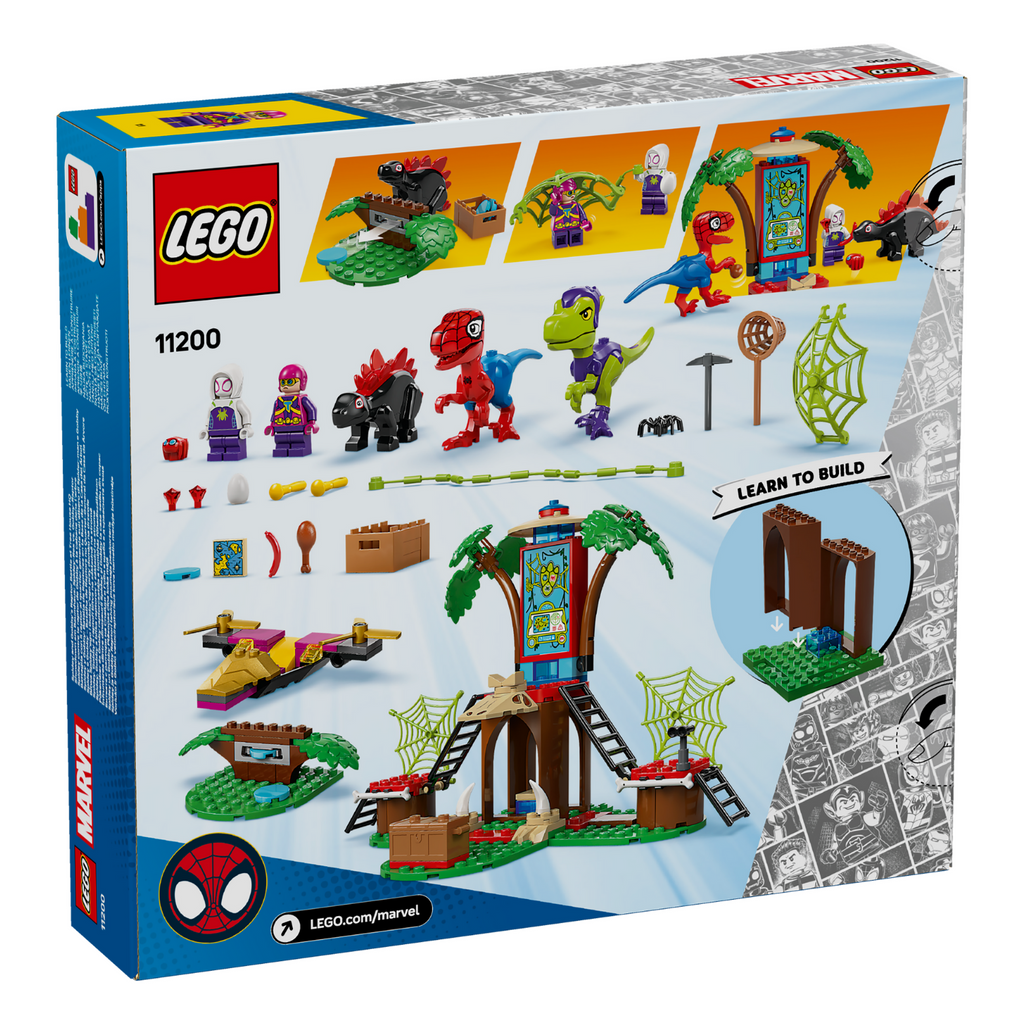 LEGO? Marvel Spidey And His Amazing Friends Spidey and Gobby's Raptor Battle at Tree House HQ