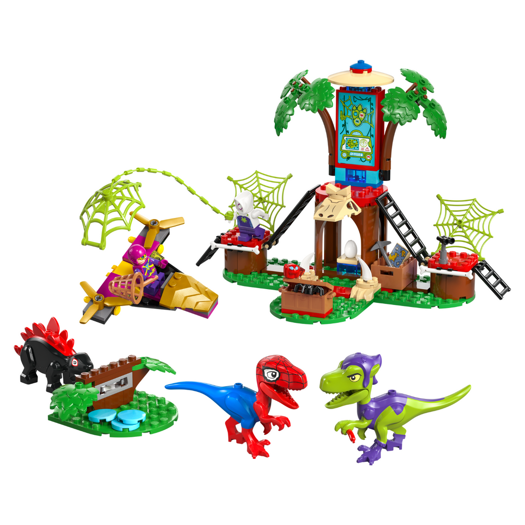 LEGO? Marvel Spidey And His Amazing Friends Spidey and Gobby's Raptor Battle at Tree House HQ