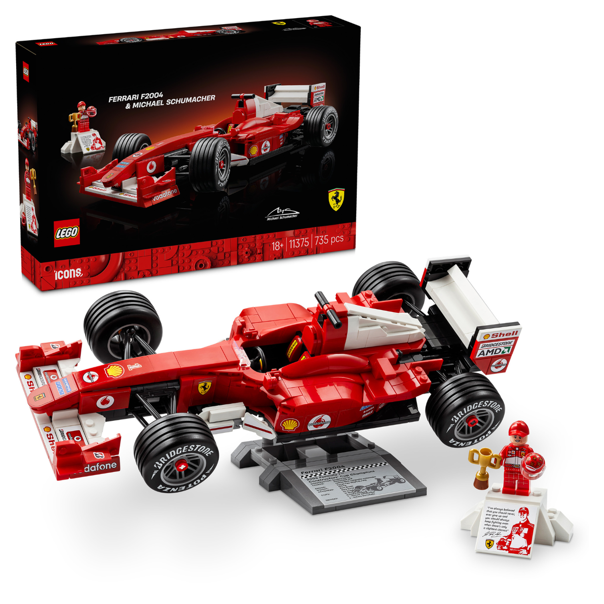 LEGO? Icons Ferrari F2004 & Michael Schumacher