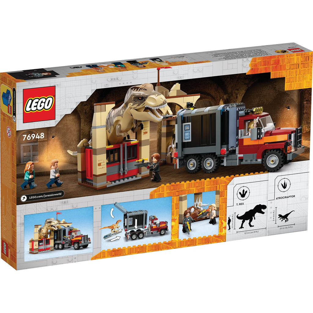 LEGO? Jurassic World T. rex & Atrociraptor Dinosaur Breakout
