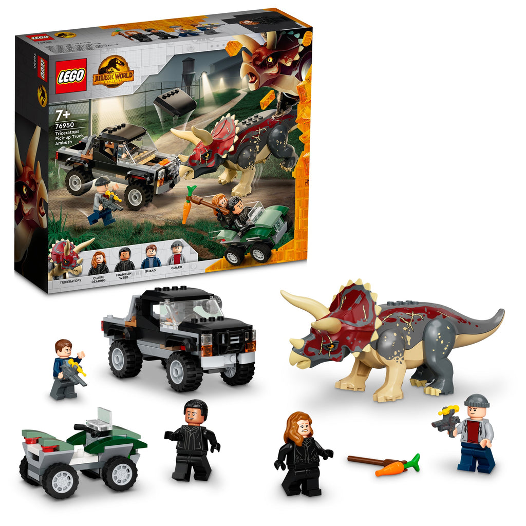 LEGO? Jurassic World Triceratops Pickup Truck Ambush