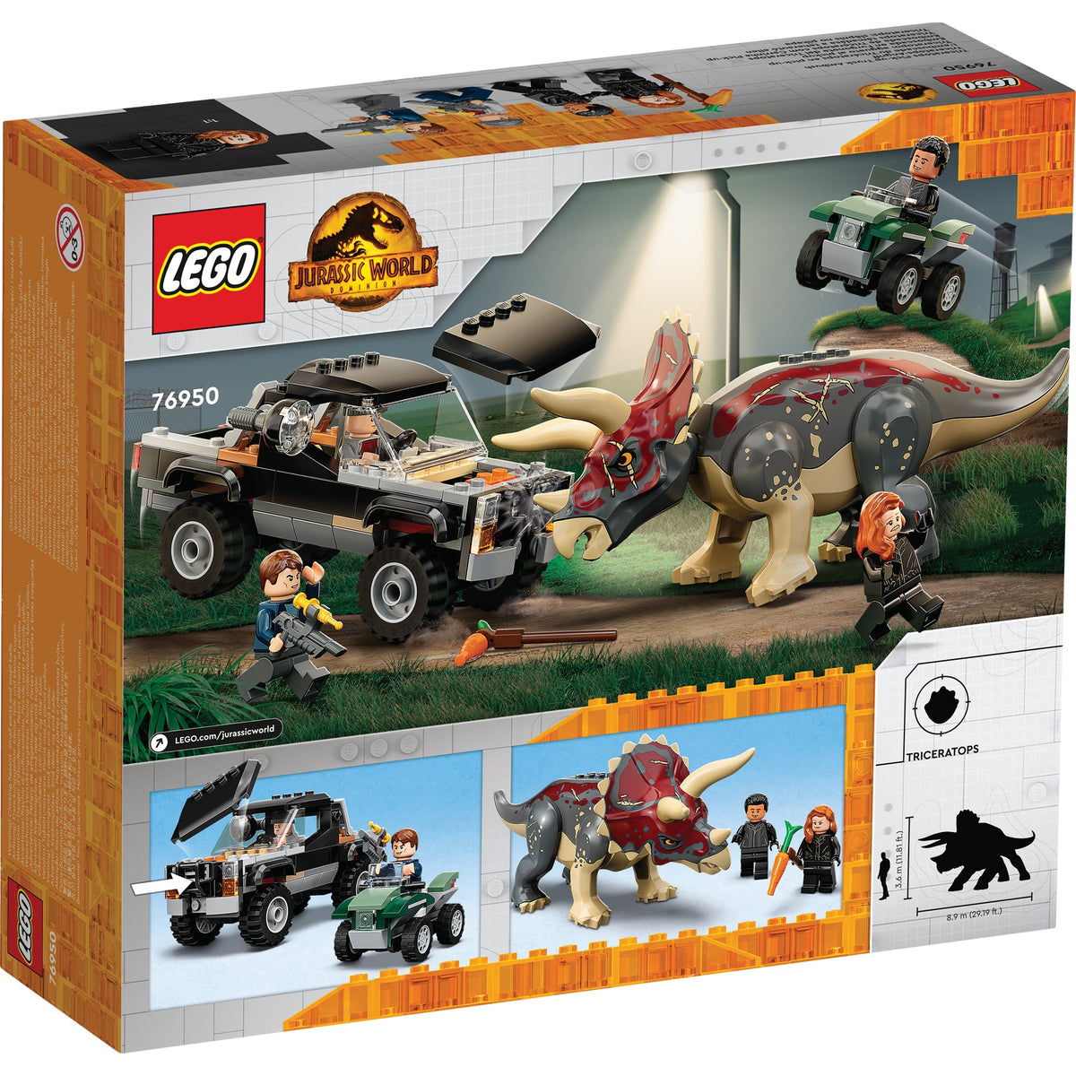 LEGO? Jurassic World Triceratops Pickup Truck Ambush