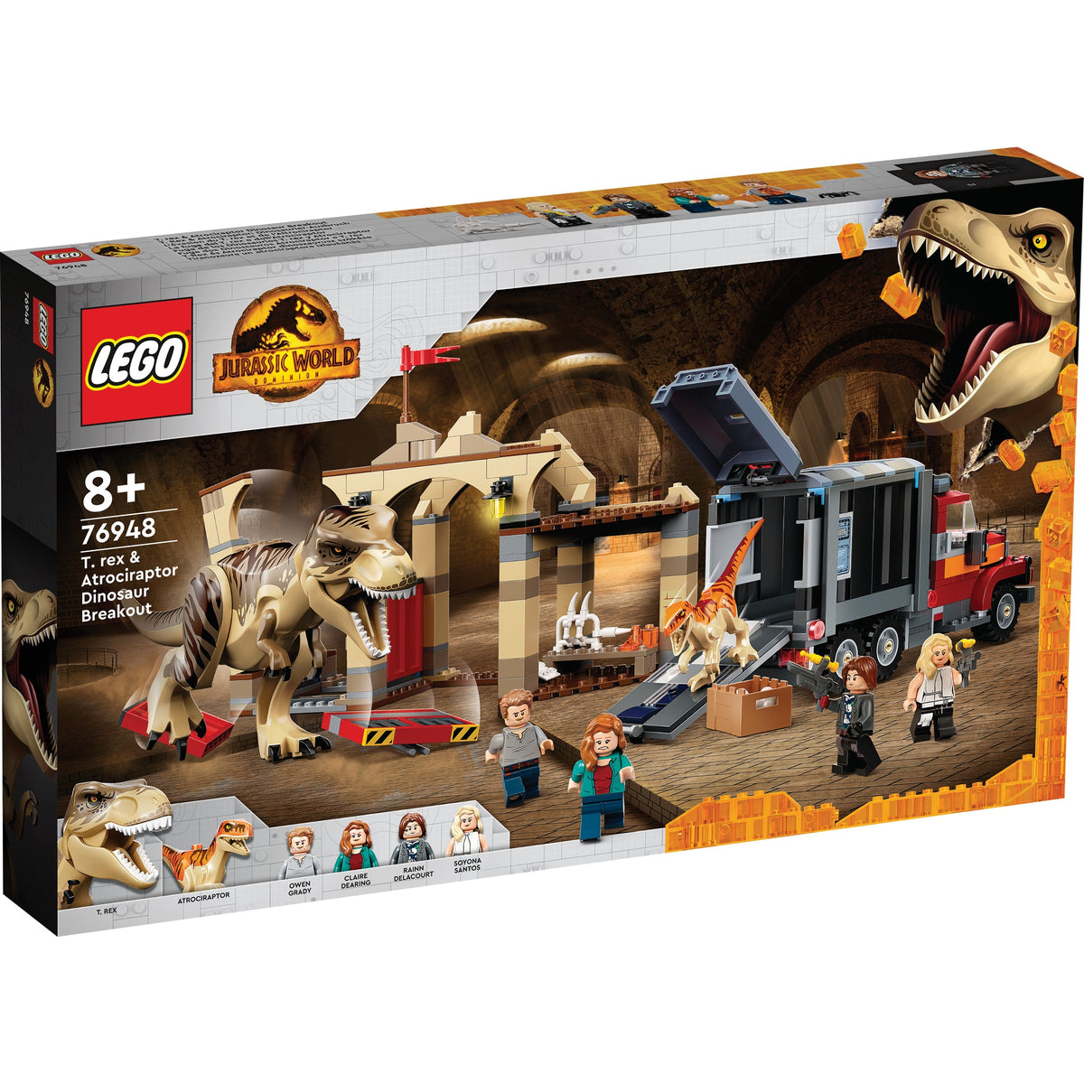 LEGO? Jurassic World T. rex & Atrociraptor Dinosaur Breakout
