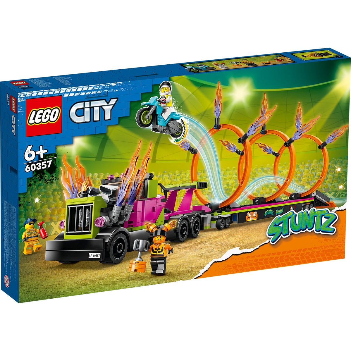 LEGO? City Stunt Truck & Ring of Fire Challenge