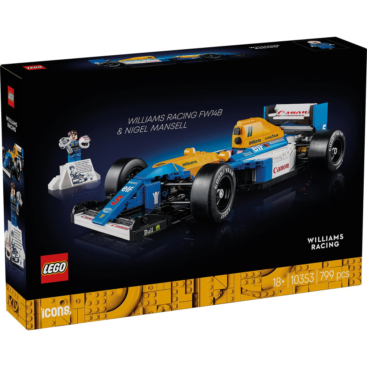 LEGO? Icons Williams Racing FW14B & Nigel Mansell