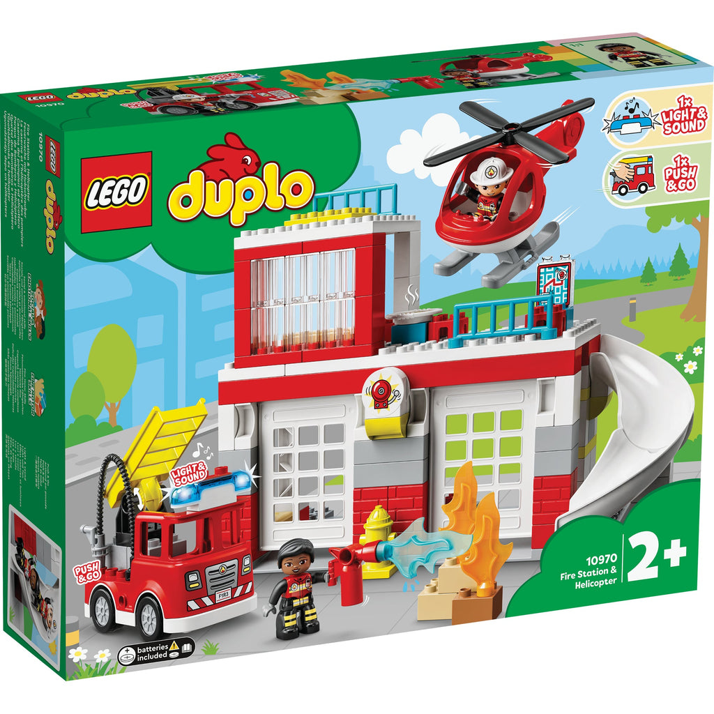 LEGO? DUPLO? Rescue Fire Station & Helicopter
