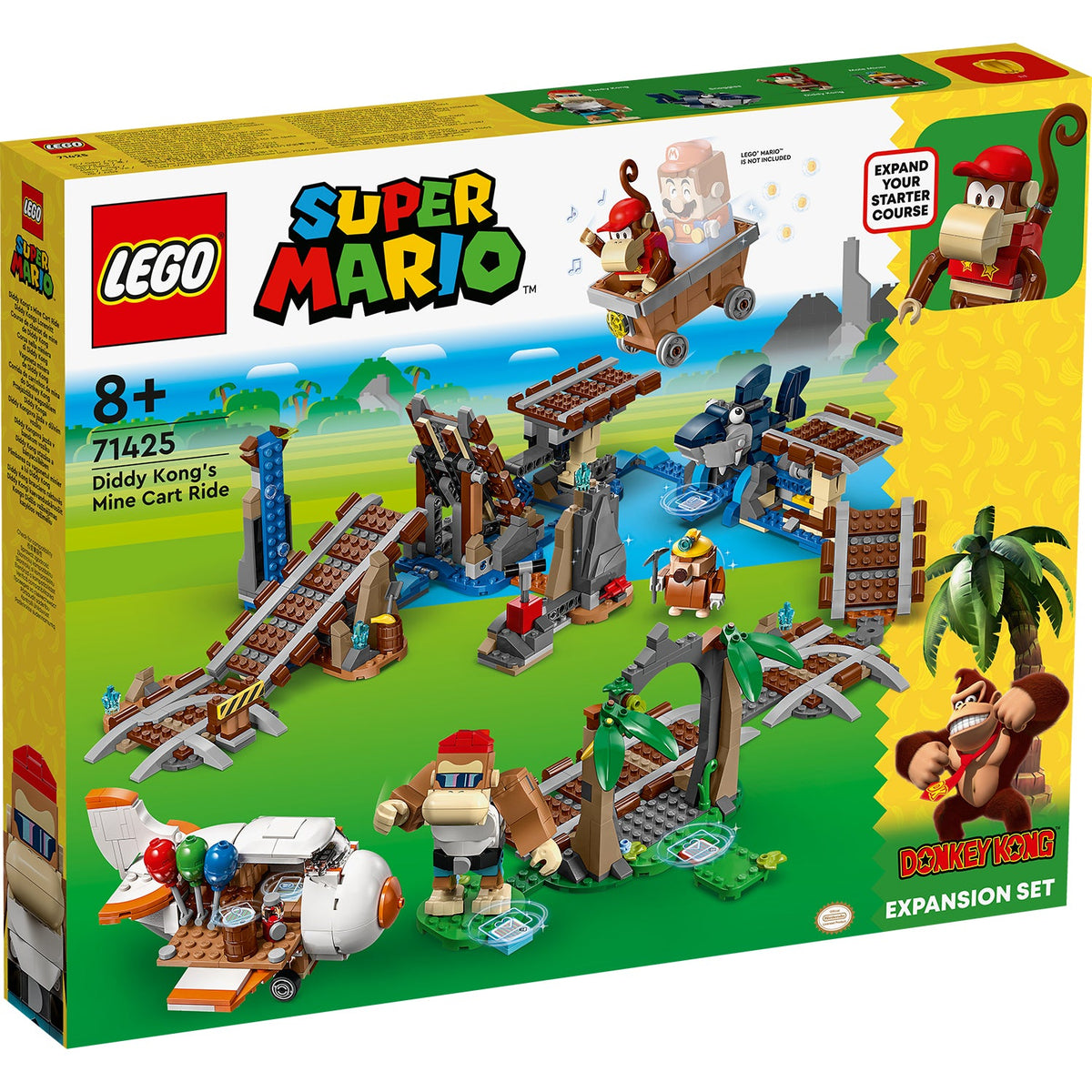 LEGO? Super Mario? Diddy Kong's Mine Cart Ride Expansion Set