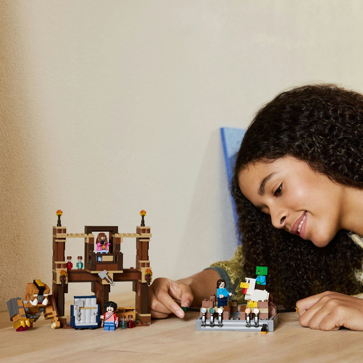 LEGO? Minecraft? Woodland Mansion Fighting Ring
