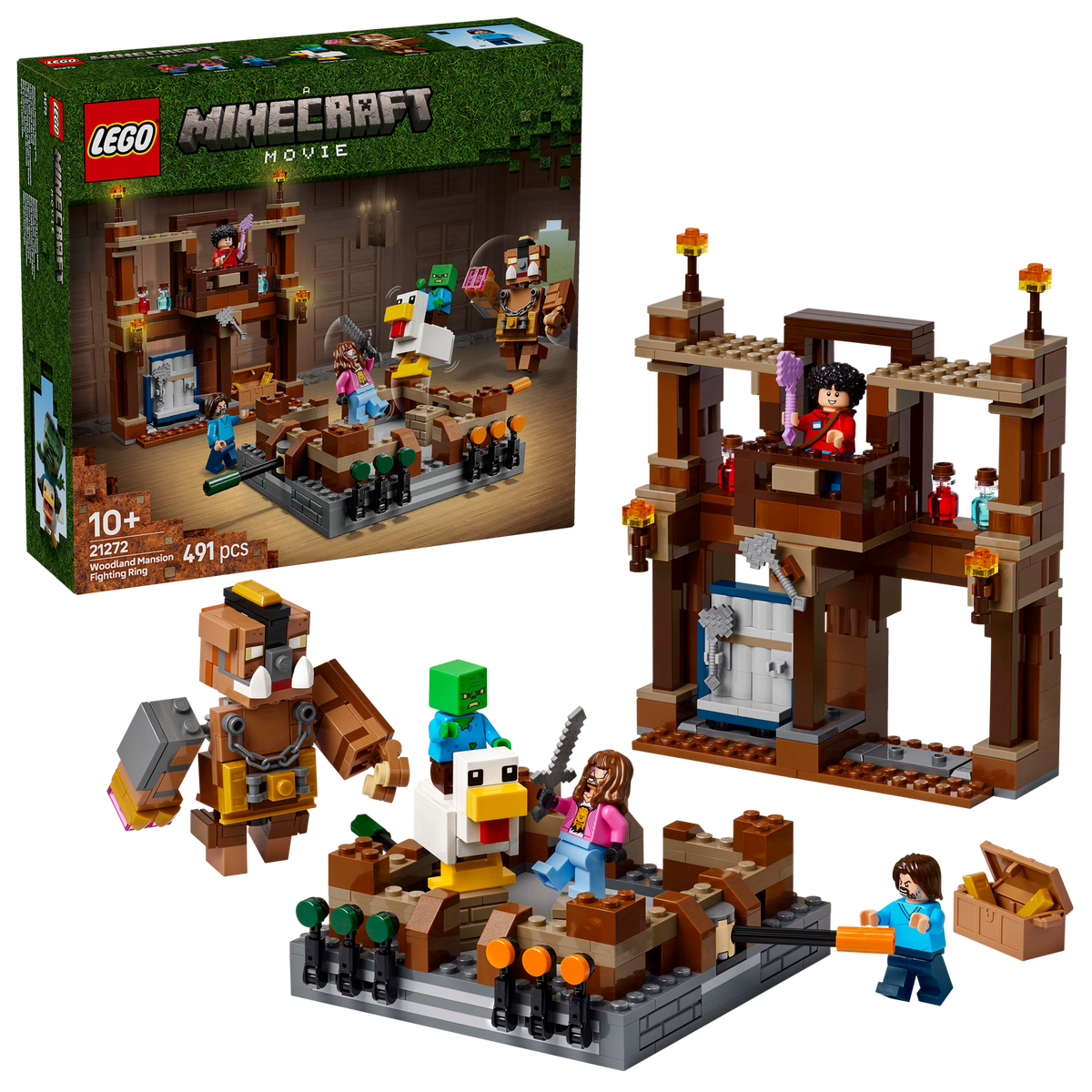 LEGO? Minecraft? Woodland Mansion Fighting Ring