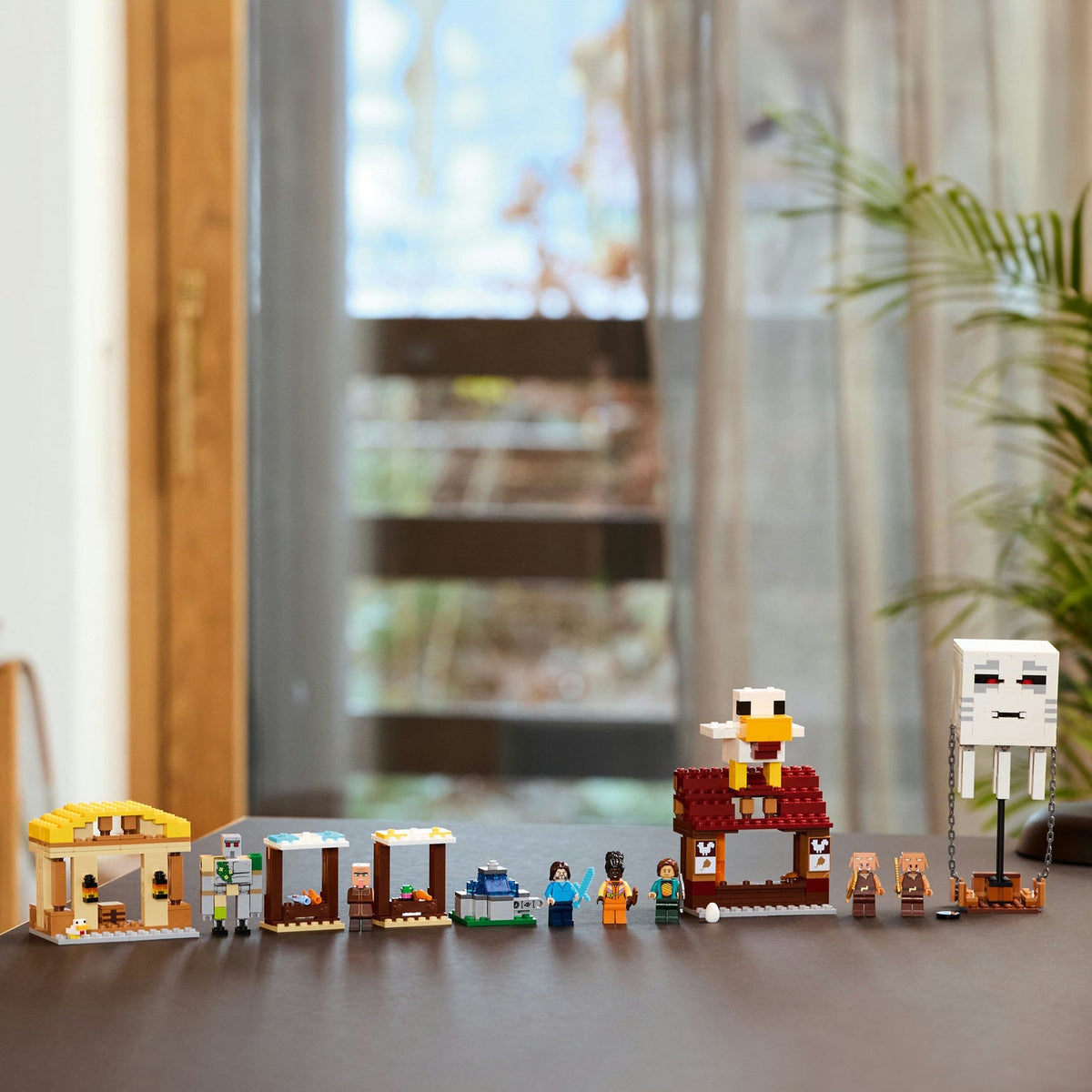 LEGO? Minecraft? The Ghast Balloon Village Attack