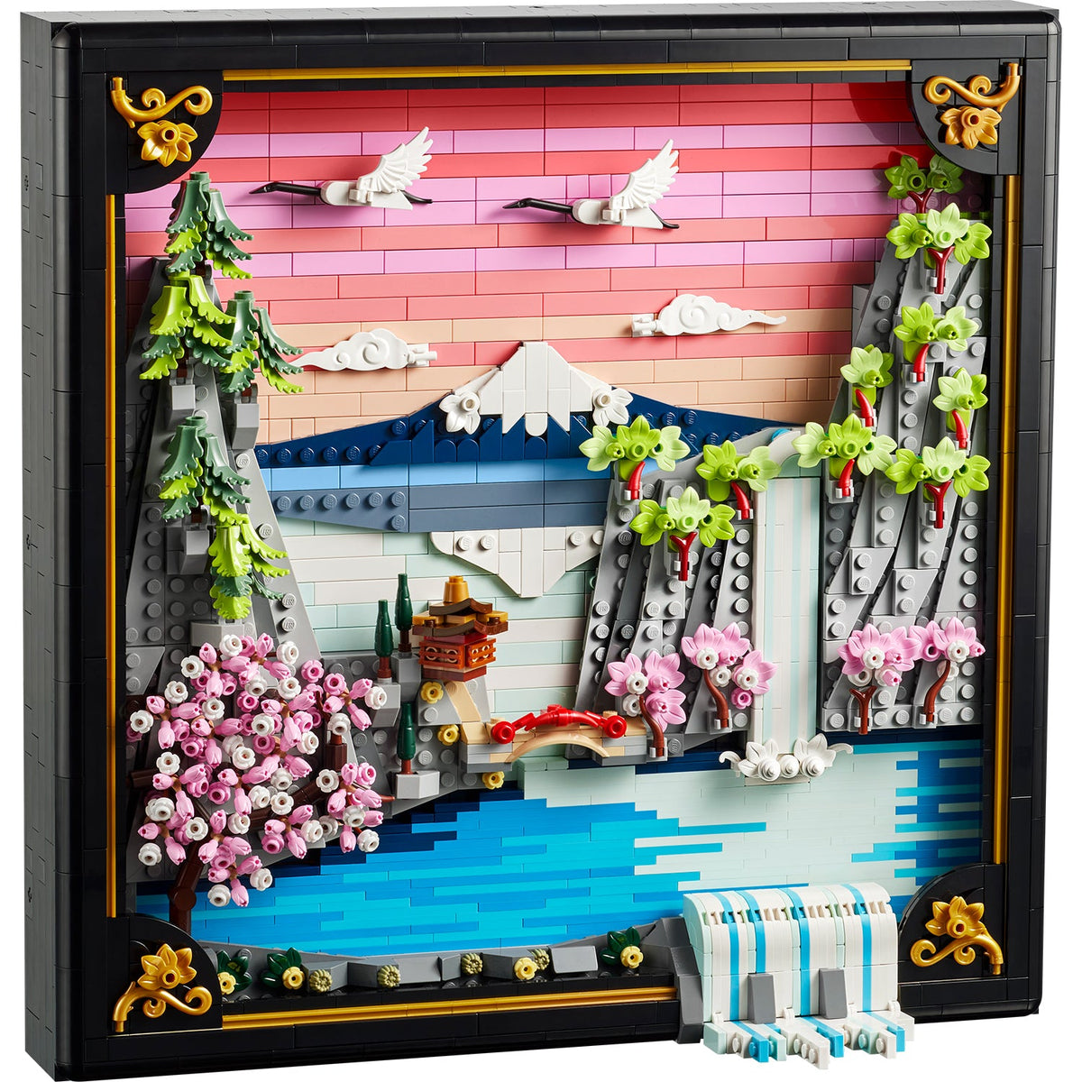 LEGO? Art Japanese Cherry Blossom Landscape