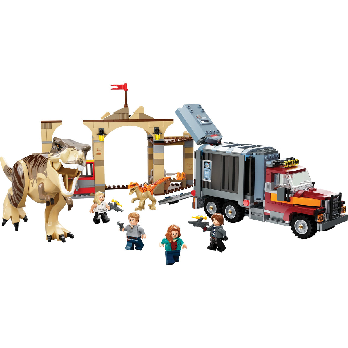 LEGO? Jurassic World T. rex & Atrociraptor Dinosaur Breakout