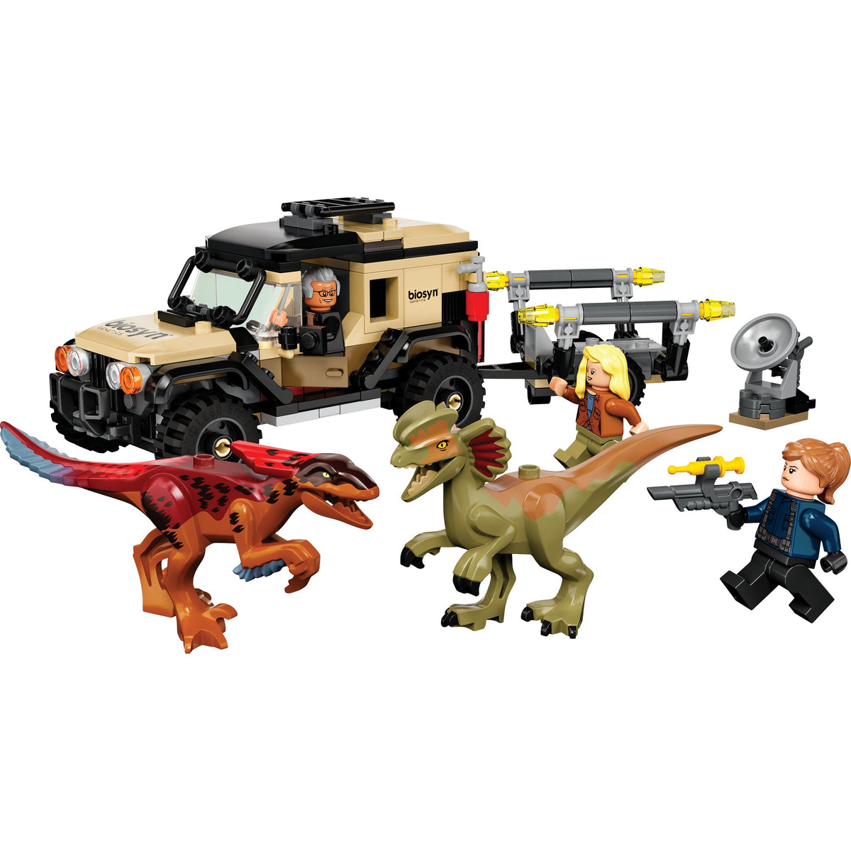 LEGO? Jurassic World Pyroraptor & Dilophosaurus Transport