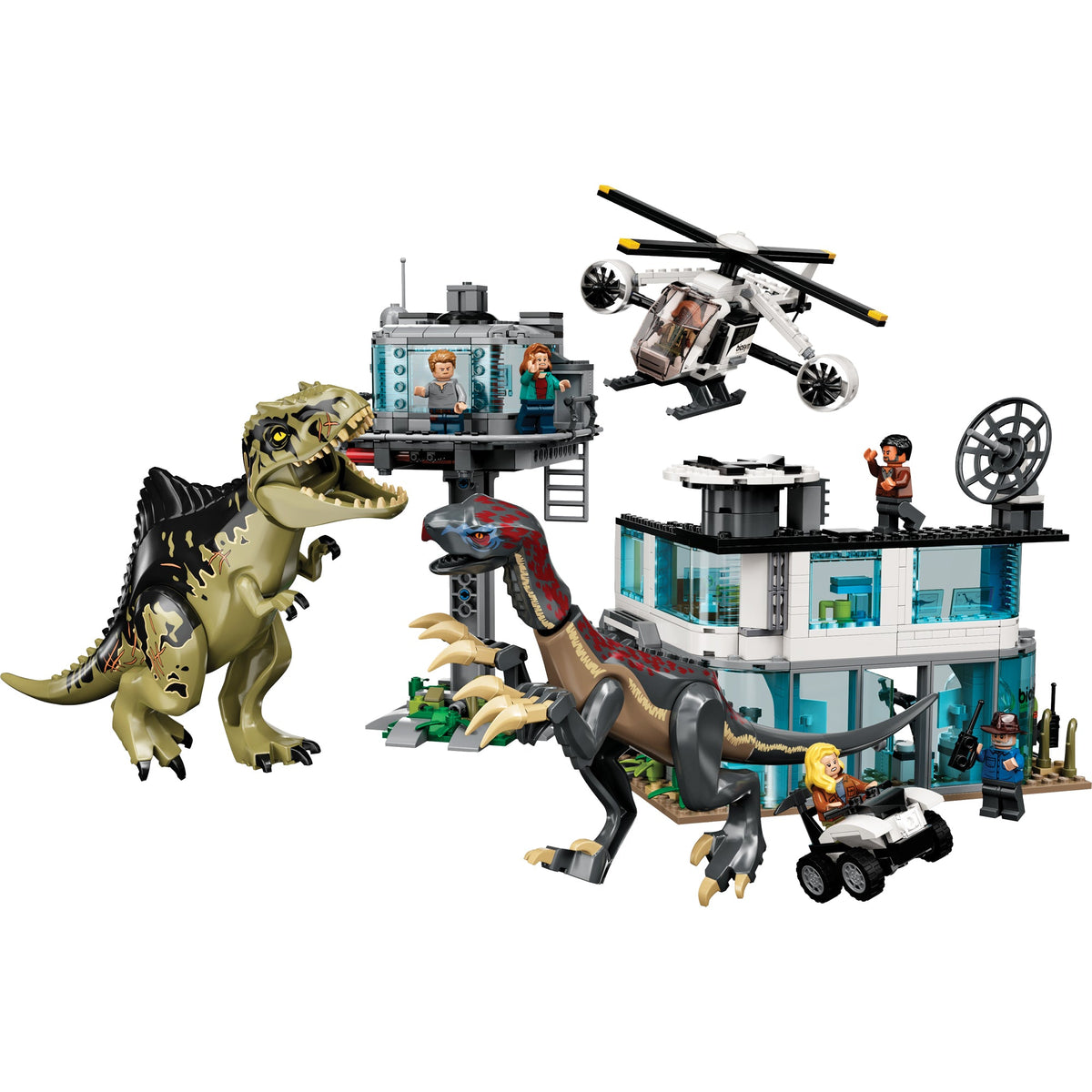 LEGO? Jurassic World Giganotosaurus and Therizinosaurus Attack