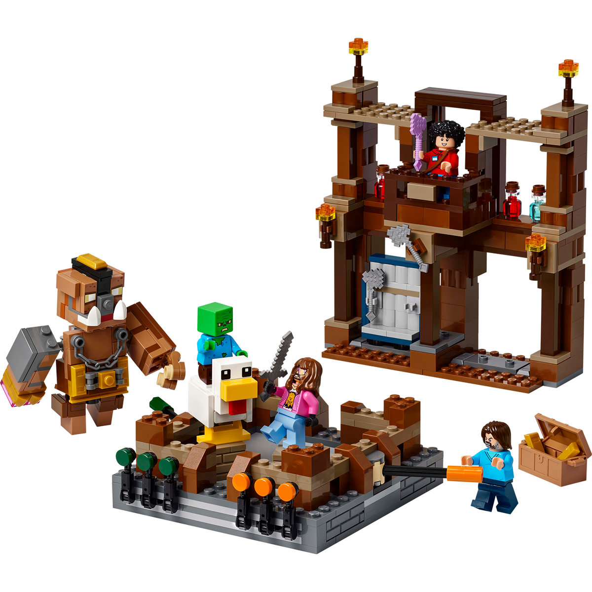 LEGO? Minecraft? Woodland Mansion Fighting Ring