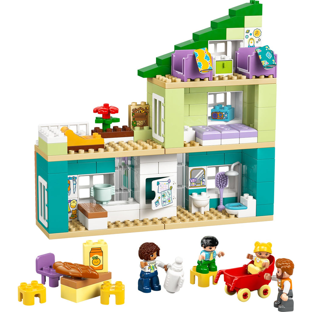 LEGO? DUPLO? Town 3-in-1 Modern Family House with Figures