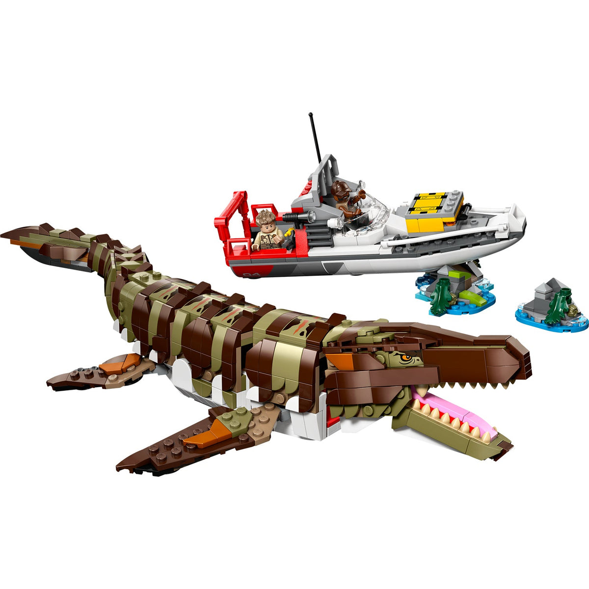 LEGO? Jurassic World Brick-Built Mosasaurus Boat Mission