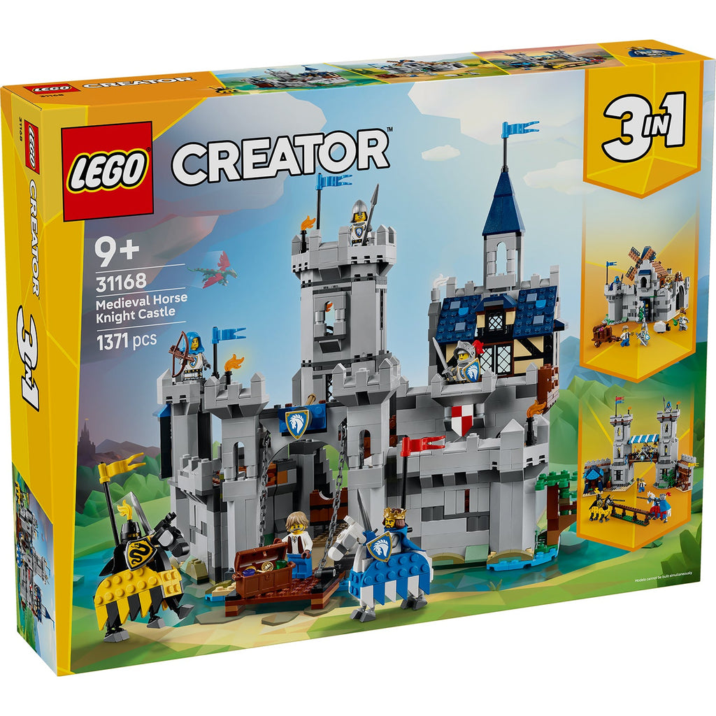 LEGO? Creator 3-in-1 Medieval Horse Knight Castle