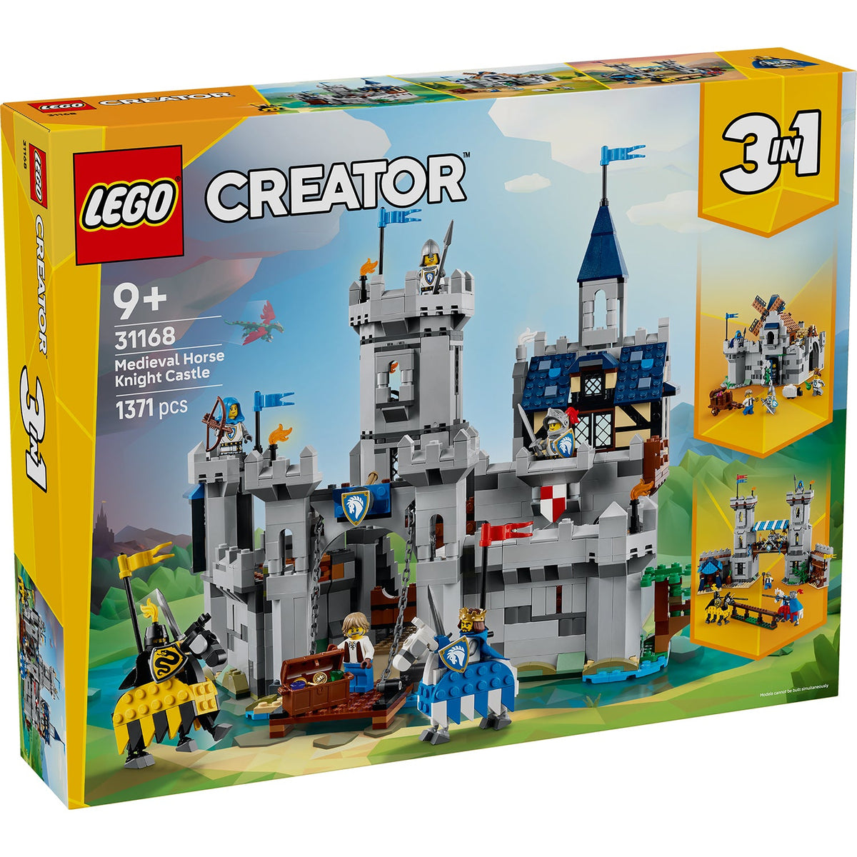 LEGO? Creator 3-in-1 Medieval Horse Knight Castle