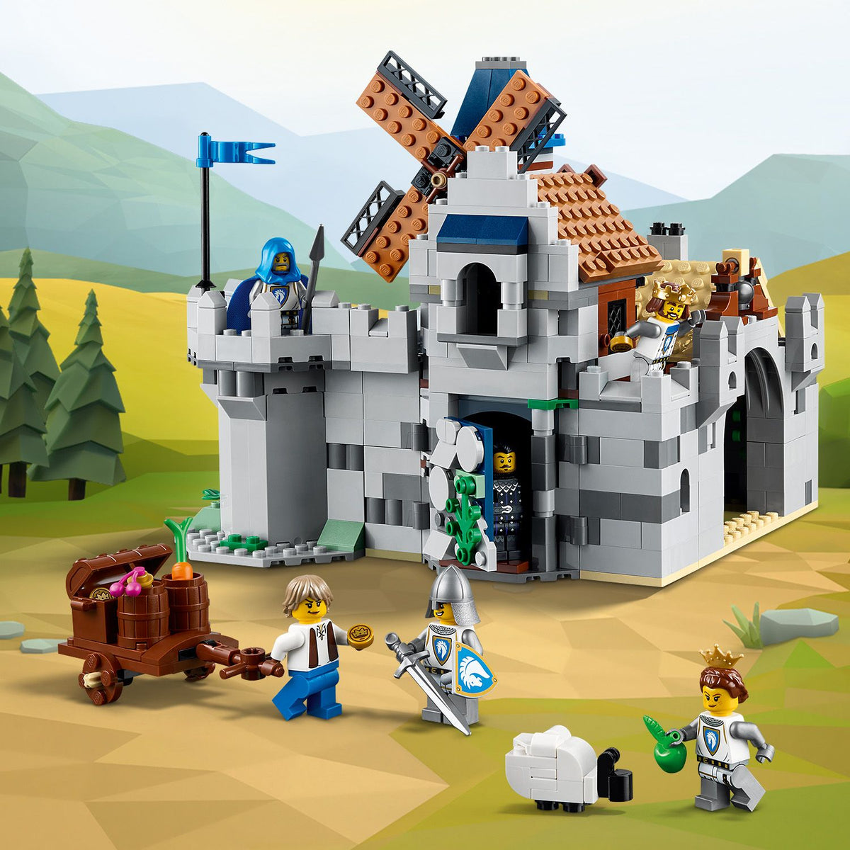 LEGO? Creator 3-in-1 Medieval Horse Knight Castle