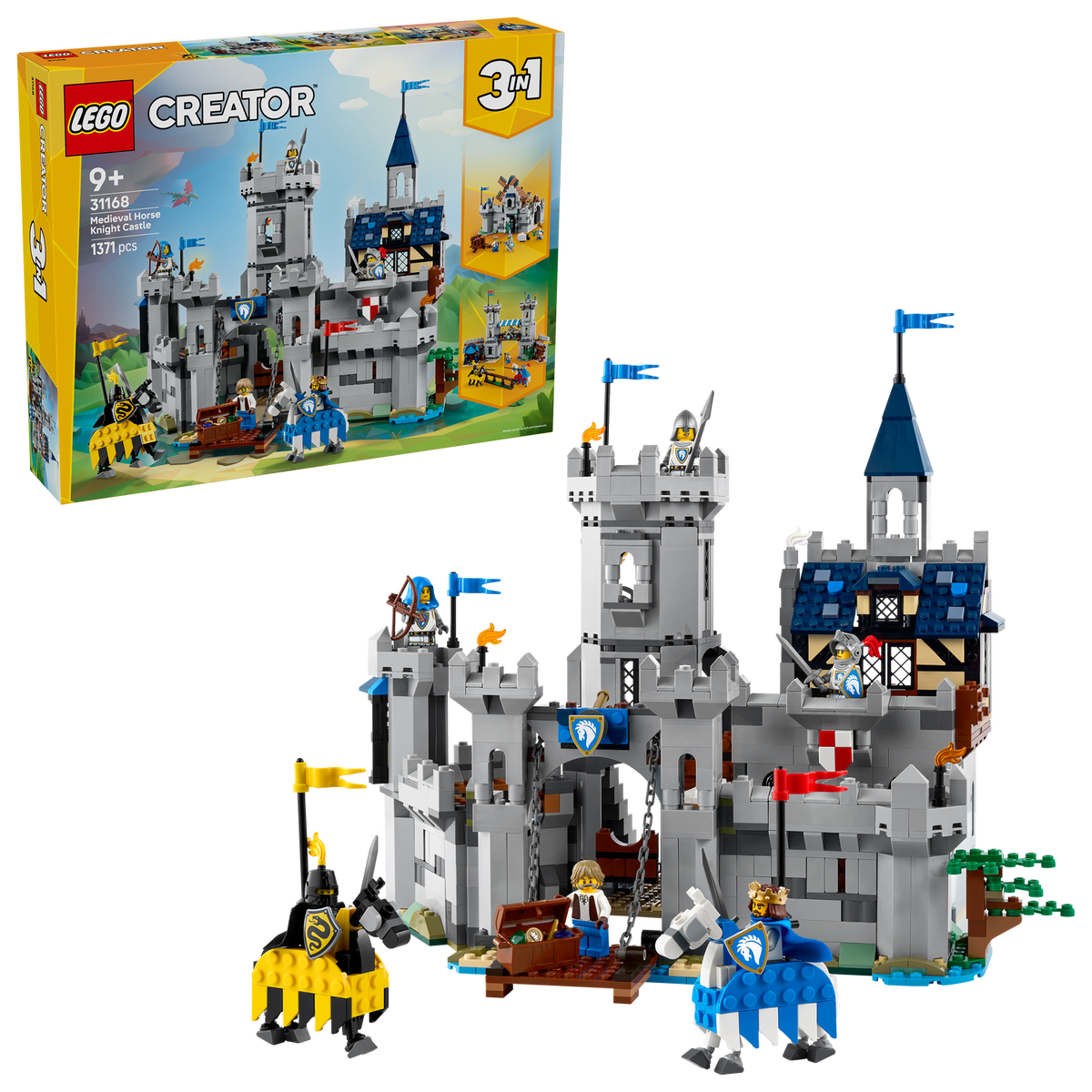 LEGO? Creator 3-in-1 Medieval Horse Knight Castle