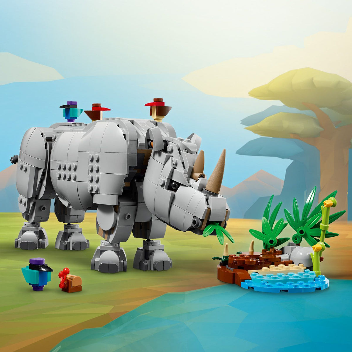 LEGO? Creator 3-in-1 Wild Animals: Majestic Rhino with Birds