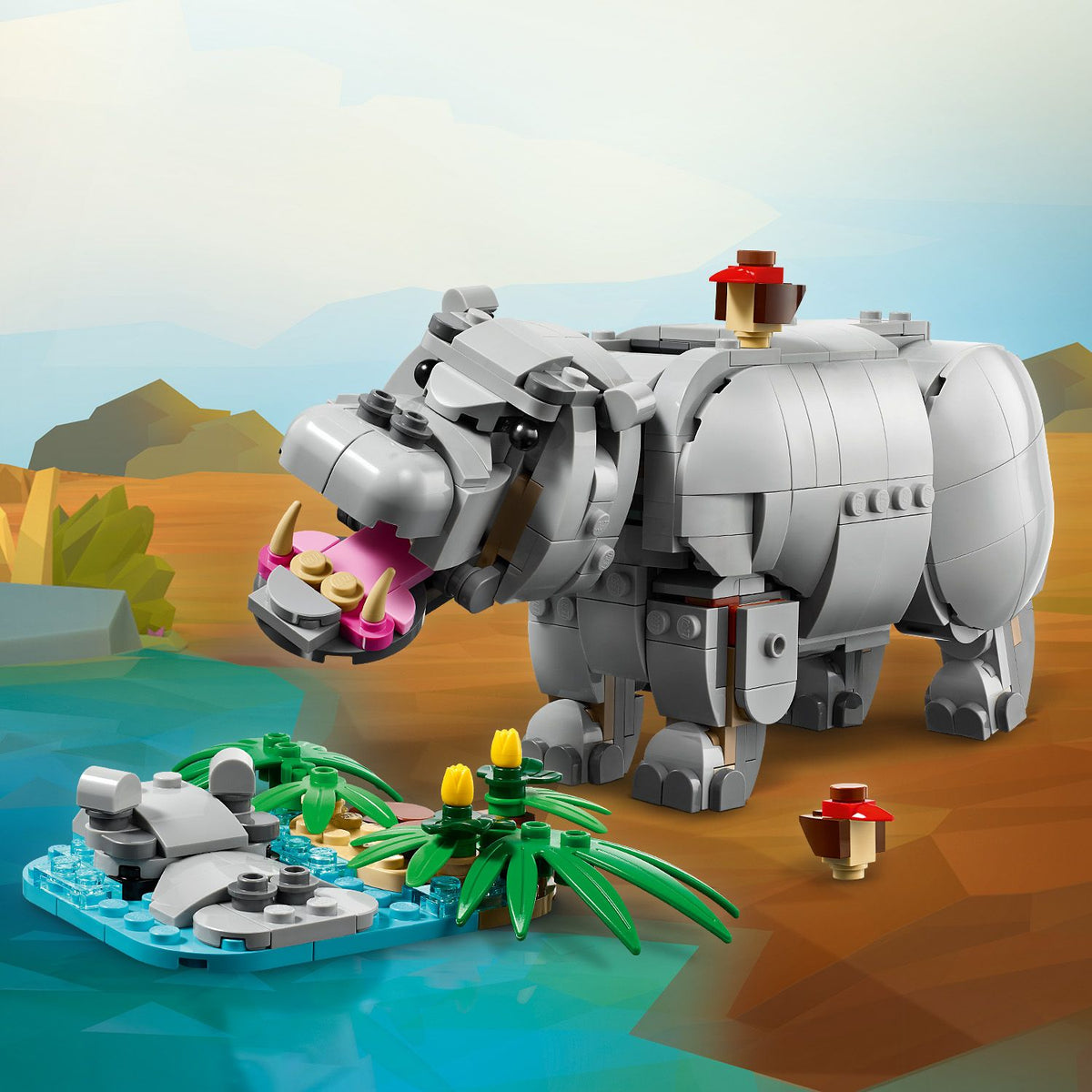 LEGO? Creator 3-in-1 Wild Animals: Majestic Rhino with Birds