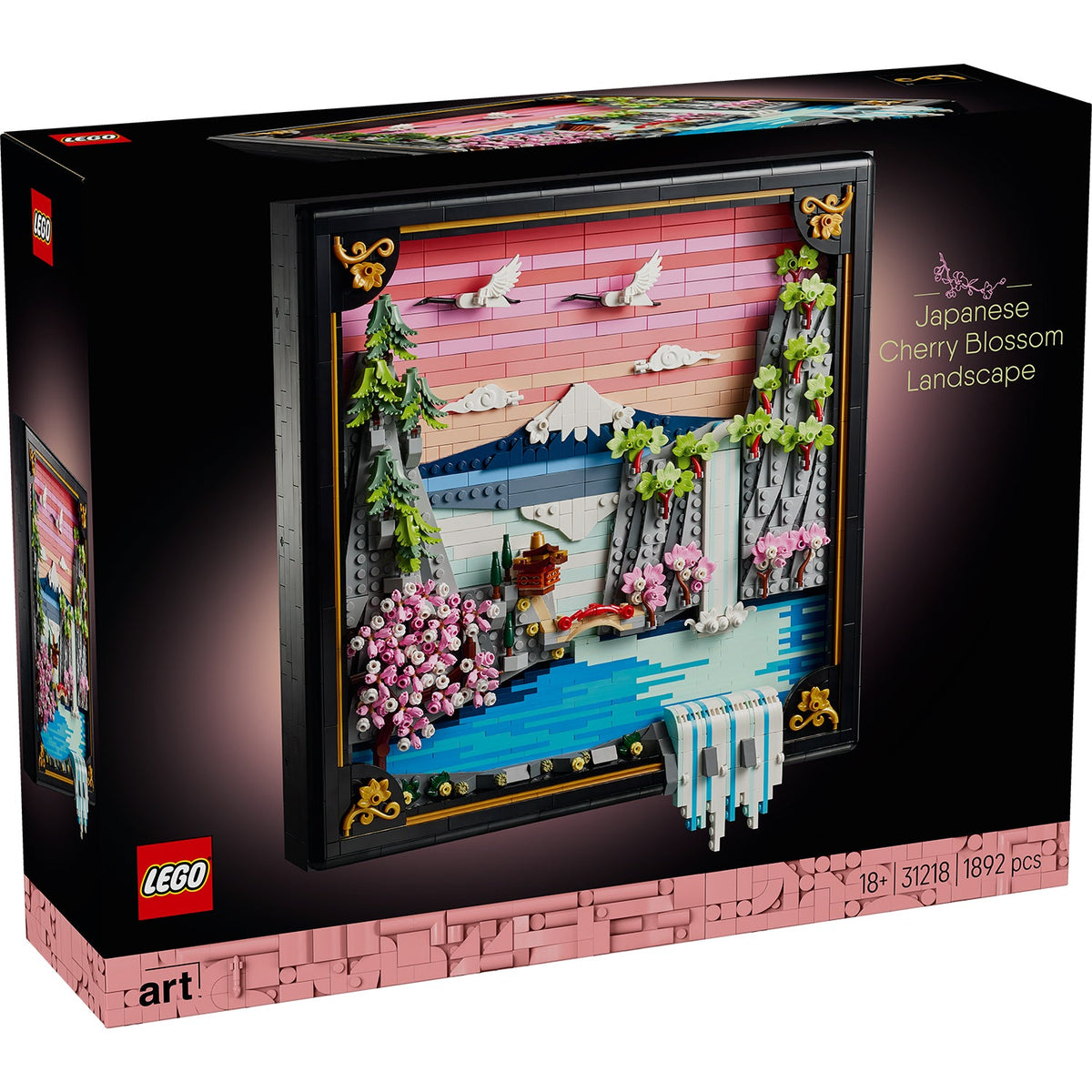 LEGO? Art Japanese Cherry Blossom Landscape