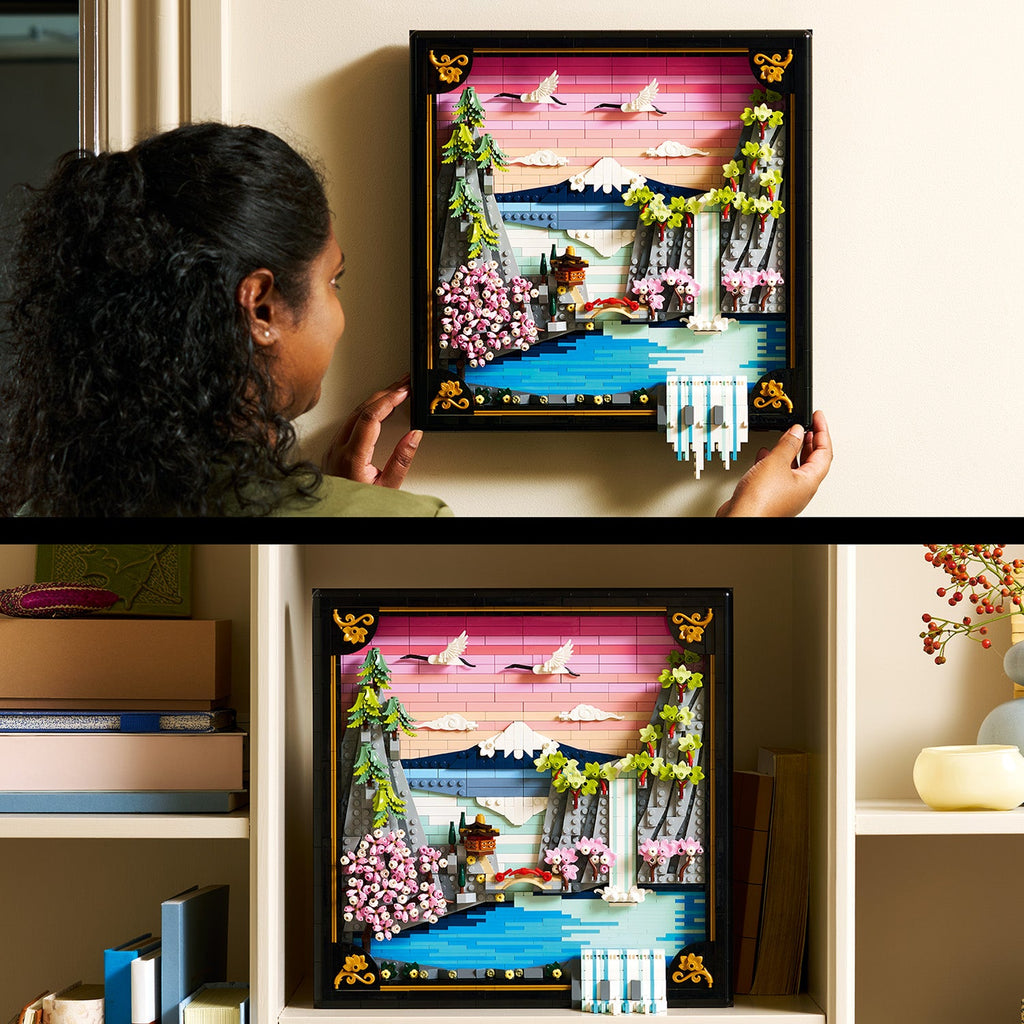 LEGO? Art Japanese Cherry Blossom Landscape