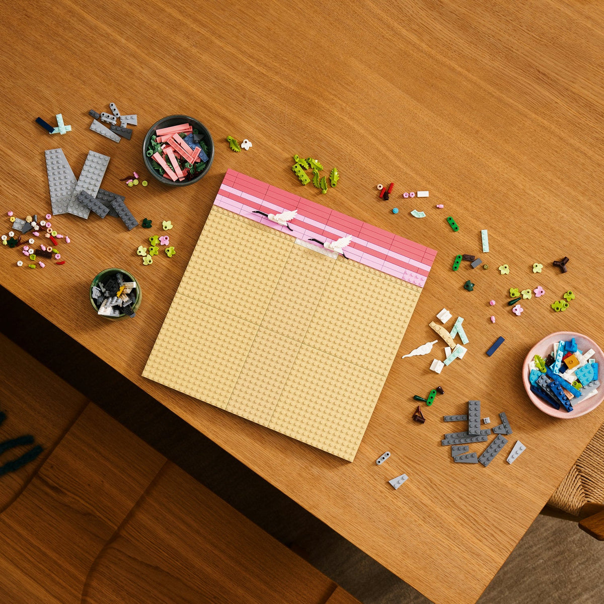 LEGO? Art Japanese Cherry Blossom Landscape