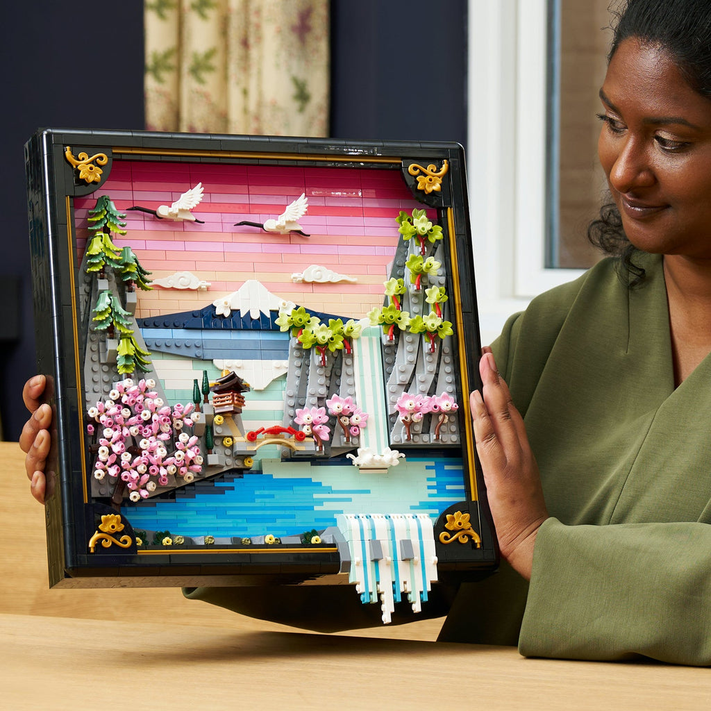 LEGO? Art Japanese Cherry Blossom Landscape