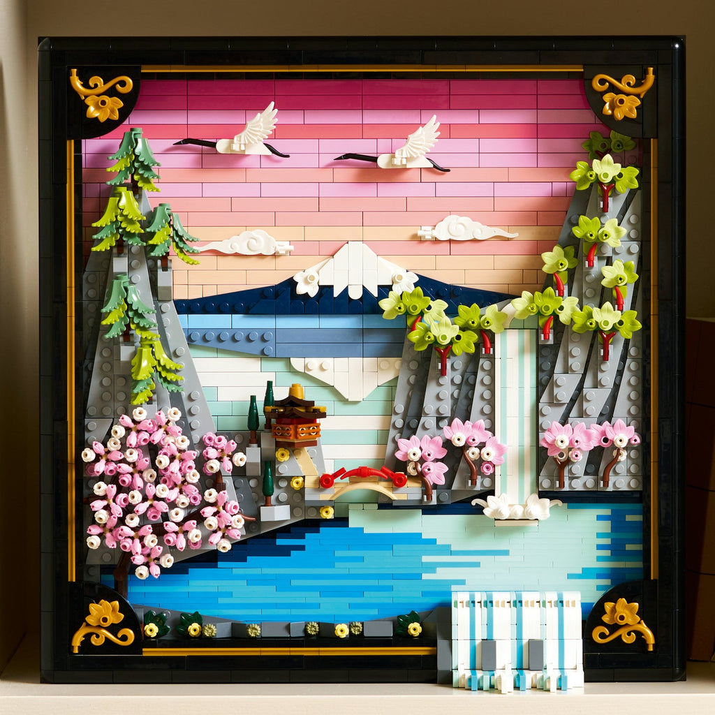 LEGO? Art Japanese Cherry Blossom Landscape