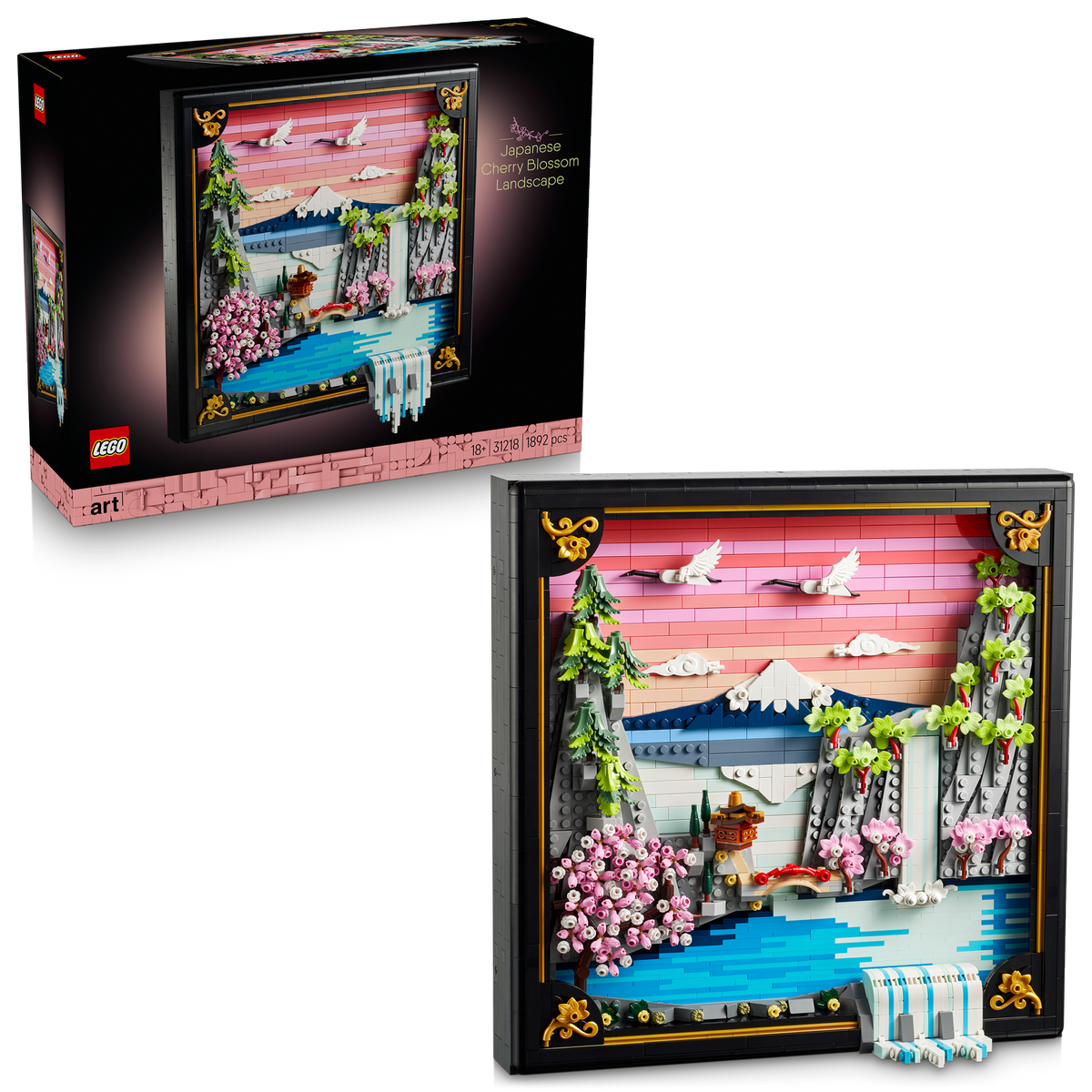 LEGO? Art Japanese Cherry Blossom Landscape