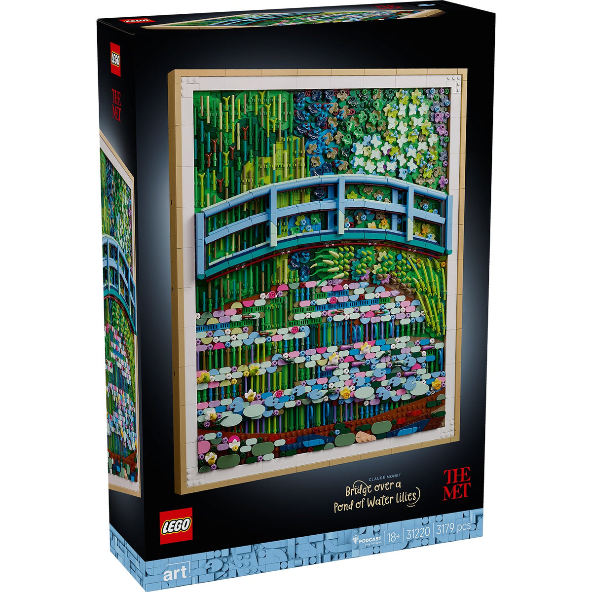 LEGO? Art Claude Monet ¨C Bridge over a Pond of Water Lilies
