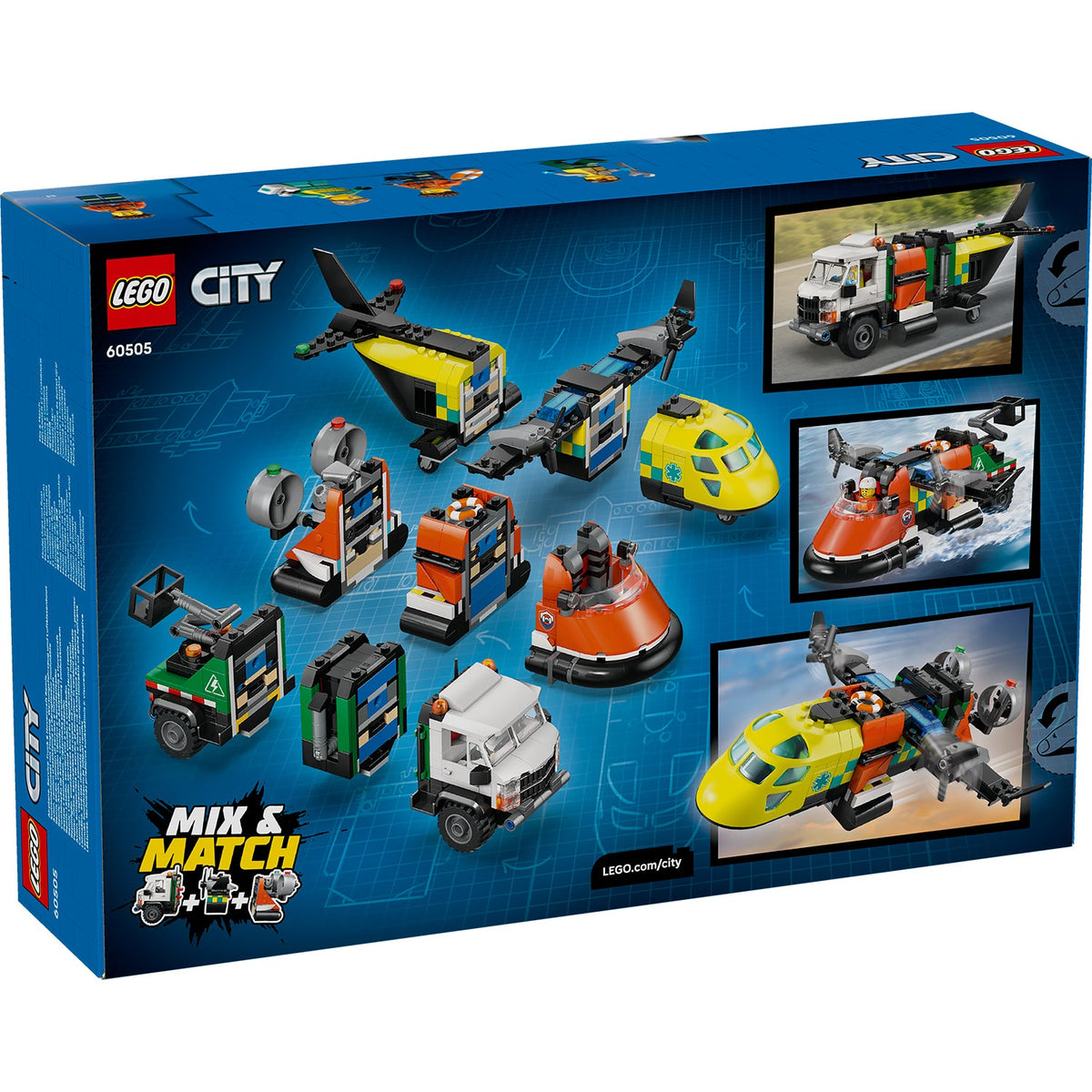 LEGO? City Airplane, Service Truck & Hovercraft Remix