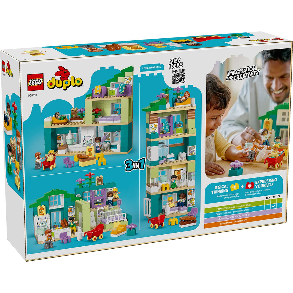 LEGO? DUPLO? Town 3-in-1 Modern Family House with Figures