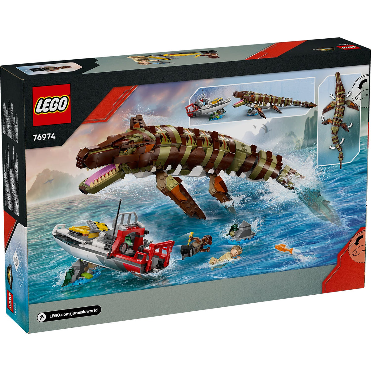 LEGO? Jurassic World Brick-Built Mosasaurus Boat Mission