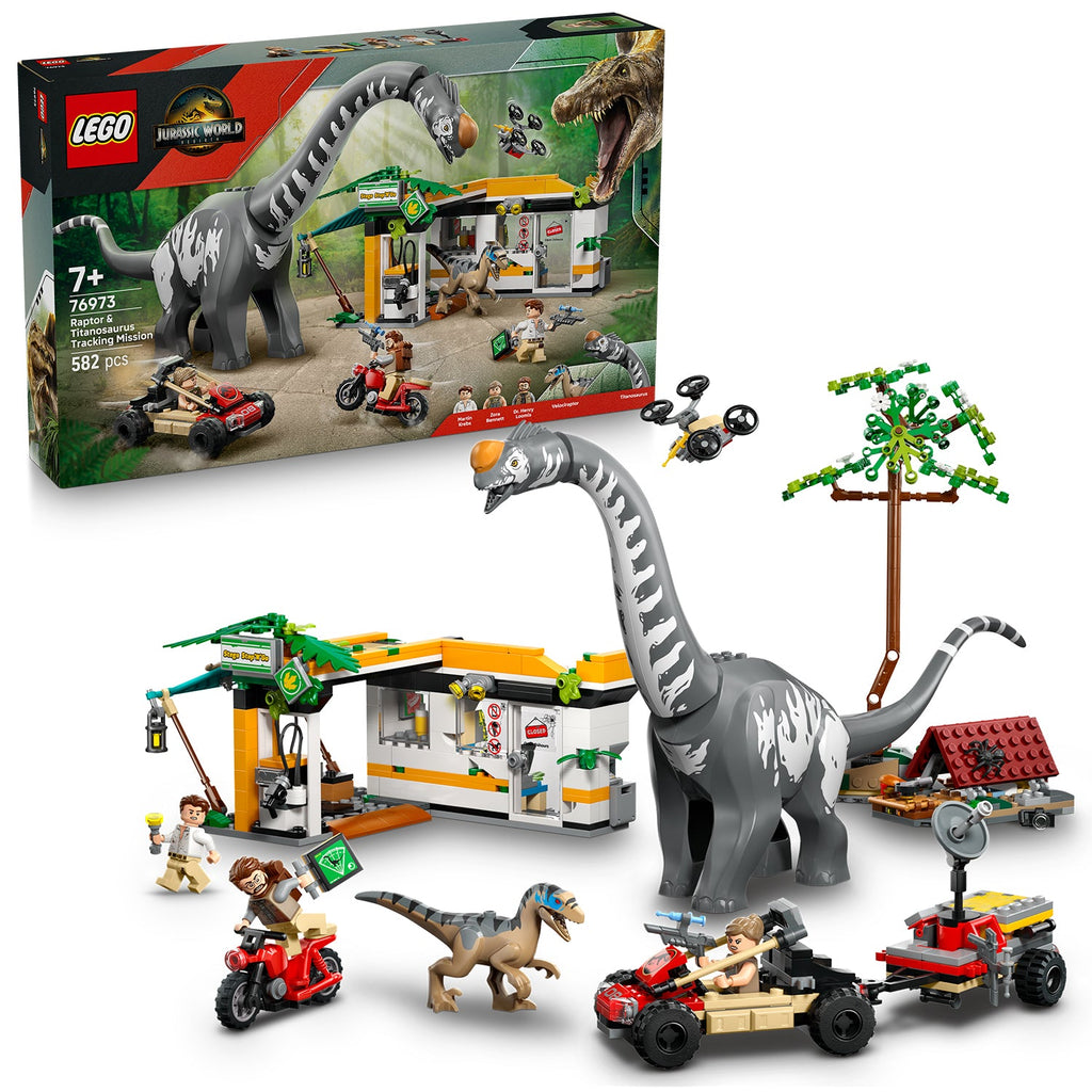 LEGO? Jurassic World Raptor & Titanosaurus Tracking Mission